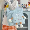 Bolso Tote Transfronterizo de Nuevo Estilo para Mujer, Bolso de Tutoría Estudiantil Estilo Ins, Bolso de Hombro Cruzado de Gran Capacidad, Bolso de Mano para Tutoría