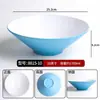 Tigela cônica bicolor, tigela de melamina para macarrão comercial, tigela especial para casas de macarrão, adequada para macarrão de caracol, wontons, macarrão misto, ramen e hot pot picante