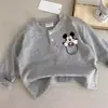 Camiseta Base de Manga Larga Estampada de Mickey Divertida para Niños Bebés 2026 Ropa de Primavera Otoño Unisex para Niños Top de Moda