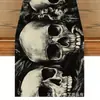 Camino de mesa de Halloween transfronterizo, nuevo e innovador, con diseño impreso de alta gama, decoración duradera para el hogar, mantel personalizado