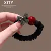 Novo Prendedor de Cabelo de Pérola Borboleta de Luxo para Mulheres, Estilo Celebridade da Internet, Faixa de Cabelo para Coque com Pedras Strass, Acessório de Cabelo Versátil de Alta Elasticidade