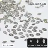 Mini tamaño pequeño base plateada Circonita para uñas Super Brillante espiga de trigo ojo de caballo punta inferior micro diamante de circonio joyería de diamante para uñas de lujo ligero