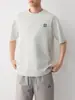 Camiseta de Manga Corta de Alta Calidad para Hombre Momaik para Viajar Verano 2026 Nueva Camiseta de Hombre con Bordado de Dibujos Animados 75919