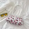 Nueva colección de verano 2026 para mujer: bolsa de compras de gran capacidad, bolso de hombro, estampado de cerezas, bolso tote moderno y minimalista, bolso de mano