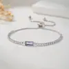 Pulsera Geométrica Minimalista Europea y Americana con Piedra de Nacimiento y Doce Piedras del Zodiaco, Lujo Ligero, Estilo Vintage de Gama Alta para Mujer, Venta al por Mayor Popular Transfronteriza