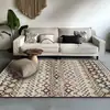 Alfombra de sala de estar estilo marroquí transfronteriza, resistente a las manchas y fácil de limpiar, adecuada para sofás y mesas de centro, alfombra de área grande de cobertura total, alfombra duradera para mesita de noche para el dormitorio