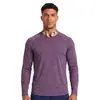 Camiseta transpirable de manga larga personalizada para hombre transfronteriza, camiseta deportiva casual de manga larga para hombre personalizada para deportes al aire libre y running, personalización