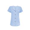 2025 Amazon Comercio Exterior Transfronterizo Estilo Simple Camisa Blanca de Manga Corta Verano Solapa Cárdigan de Un Solo Botón Top
