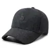 Otoño/Invierno Nuevo Bordado Letra Hombres Terciopelo Plus Cálido Gorra Pico de Pato Moda Versátil Unisex Protección Orejas Protección Frío Gorra de Béisbol