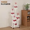 Suporte de Flores Sala de Estar de Chão Removível Suporte de Armazenamento de Flores Varanda Ferro Multicamadas Suporte para Exposição de Plantas Suporte para Vasos de Flores
