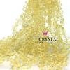 Agujero Horizontal Cristal de Fresa Cristal Facetado Cuentas Sueltas Bombilla de Luz Perlas Destellantes Accesorios para Joyería Hecha a Mano DIY Decoración Colgante para Coche