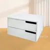 Caixa de Madeira para Bolos de Chá Pu'Er, Caixa de Armazenamento para Conjunto de Chá e Xícaras, Armário de Armazenamento Multicamadas Estilo Gaveta para Mesa de Escritório