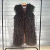 Chaleco de Piel Sintética tipo Borrego de Invierno 2026 Estilo Largo Chaleco Cálido Chaleco Chaqueta para Mujer Directo del Fabricante