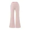 2026 Pantalones de Yoga Ajustados de Cintura Alta, Caída Suave, Estilo Europeo y Americano, Acampanados, Casuales, para Mujer