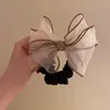 Accesorios para el Cabello con Lazo de Organza Populares en Internet 2024 Nuevo Estilo Anillo para el Cabello Cuerda para el Cabello Alta Gama Flor para el Cabello de Niña Cuerda para el Cabello