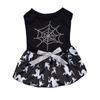 Suministro transfronterizo Halloween calabaza esqueleto bruja araña cosplay perro falda juego traje