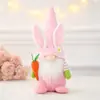 Cross-border Nova Páscoa Faceless Sitting Doll Holiday Atmosphere Decoração Creative Cute Rabanete Rabbit