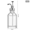 Botella de Vidrio para Jarabe de Venta Caliente Transfronteriza 500ml Dispensador de Jarabe de Café de Prensa Botella de Vidrio para Líquido de Jabón para Loción