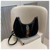 Bolso pequeño popular de gamuza de este año 2024 nuevo vintage bandolera versátil hombro axila bolso de mano