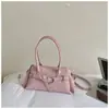 Bolsa Casual Feminina Nova Estilo Coreano Outono 2026, Bolsa de Ombro Simples na Moda para Trabalho e Deslocamento, Bolsa Transversal