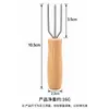 Acero Inoxidable Palo de Moxa Extensor de Palo de Moxa Tenedor de Maíz de Tres Dientes Tenedor para Fruta Tenedor para Barbacoa Aguja para Asar Brochetas para Barbacoa