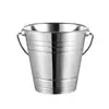 Cubo de Hielo Engrosado de Acero Inoxidable Cubo para Cubitos de Hielo Cubo de Hielo Ktv Bar de una Sola Capa con Doble Asa Cabeza de Tigre Cubo para Vino Tinto Cerveza Champaña
