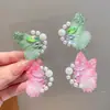 Pegatinas de Mariposa de Malla Estilo Hada con Pedrería para Maquillaje de Escenario Infantil, Pegatinas de Perlas y Pedrería para la Frente con Adhesivo para Niñas
