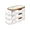 Caja de Almacenamiento de Huevos de Tres Capas, Nueva Caja de Conservación para Refrigerador de Cocina, Bandeja de Huevos Transparente Grande Multicapa, Caja de Huevos Tipo Cajón