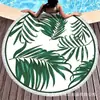 Toalha de praia redonda com franjas estampadas de fibra ultrafina mais vendida internacionalmente, tapete de praia para o litoral, toalha de banho grande para praia e natação