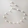 Cadena de Perlas Cinturón Delgado para Vestido de Mujer Cadena de Cintura Cinturón de Falda Cintura Ceñida Accesorios de Verano Falda Sencillo Combinable Decorativo