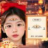 Año Nuevo niños brillo cejas frente maquillaje pegatinas faciales Hanfu antiguo actuación escénica impermeable lavable