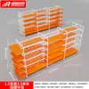 Miniso Vitrine de Ilha Laranja Dupla Face Loja de Joias Boutique, Lingerie, Produtos para Bebê, Papelaria, Pet Shop, Capas de Celular, Prateleira de Produtos Premium