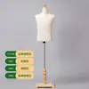 Maniquí para ropa accesorios ropa de hombre expositor para fotos de trajes de hombre medio cuerpo tela estilo coreano estudio de prueba talla grande