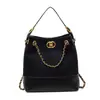 Bolso de Mano Retro Europeo y Americano para Viajes de Trabajo de Alta Gama con Cierre Gran Capacidad Bolso de Hombro Bloque de Color Costura Cadena Bolso de Mujer de Comercio Exterior