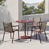 Mesas y Sillas de Ratán Nórdicas para Ocio al Aire Libre, Impermeables y a Prueba de Sol, para Balcones al Aire Libre, Villas, Hoteles y Conjuntos de Sillas de Ratán para Jardín al Aire Libre