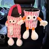 Papelera para Coche 2025 Nuevo de Gama Alta Bolsa de Basura para Coche Linda de Dibujos Animados Tipo Colgante Práctica para Mujeres