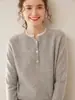 Suéter de Punto de Cachemira Nuevo para Mujer Otoño/Invierno 2026 Clásico Ajuste Delgado Versátil Suéter de Punto Base de Lana