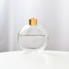 Nova garrafa de vidro oblato 50ml/100ml/150ml cristal branco material anti-fogo frasco de perfume transparente alívio aromaterapia garrafa