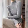 Suéter de Punto con Cuello Medio Alto, Ropa Interior de Moda Chic Elegante, Nuevo Estilo Otoño/Invierno para Mujer