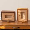 Mini Impressão de Foto de Mesa com Porta-Retrato de Madeira Maciça 4 polegadas Criativo DIY Infantil Bebê Porta-Retrato 3 polegadas