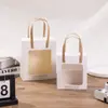 Sacola de Presente Transparente com Janela, Sacola de Presente de Joias de Luxo, Sacola Tote para Dia do Professor Aniversário, Sacola de Papel para Lembrancinha de Casamento