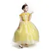 Vestido eluo de la princesa Aurora de Halloween de Frozen, disfraz de actuación de la princesa Bella de La Bella y la Bestia