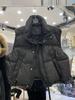 2025 Nuevo Chaleco de Plumas de Invierno para Mujer Corto Engrosado Cuello Alto Suelto Talla Grande Moda Chaleco Chaqueta