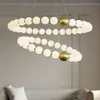 Luminária Pendente de Pérola Estilo Creme Francês Designer Nórdico Simples Criativo Sala de Estar Sala de Jantar Luminária Moderna de Luxo Leve