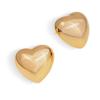 Pendientes dorados con un diseño de nicho transfronterizo europeo y americano, con doble sentido de amor, temperamento ligero, personalidad de lujo, pendientes que combinan con todo, pendientes de moda.