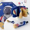 Astronauta Espacial Sunny and Rain Paraguas Plegable Automático de Doble Propósito Protección UV Solar Sentido Avanzado para Mujer