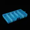 Caja de almacenamiento de 15 compartimentos caja de costura y aguja extraíble organizador de caja de aparejos de pesca de plástico caja de cosméticos caja de joyería caja para abalorios al por mayor