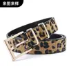 Cinturón Personalizado de Crin de Caballo para Hombres y Mujeres, Edición Limitada Cinturón de Crin de Caballo Multicolor Estampado de Leopardo Color Mixto, Personalización de Cinturón Clásico Retro