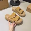 2026 Pantuflas de Verano para Mujer con Tira Doble, Suela Gruesa, Velcro, Antideslizantes, Estilo Birkenstock, Moda para Exteriores, Versátiles