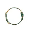 Pulsera de Cuerda Roja Hecha a Mano del Año del Zodiaco 2026 para Hombres y Mujeres Pulsera Ajustable Pulsera de la Rueda de la Sabiduría del Zodiaco